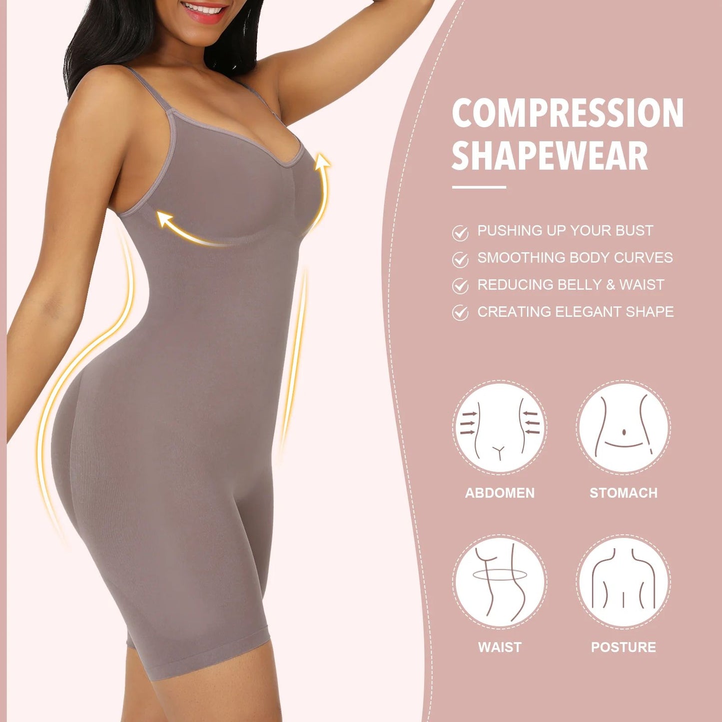 D- Seamless Sculpt Plus Size Full Body Shaper